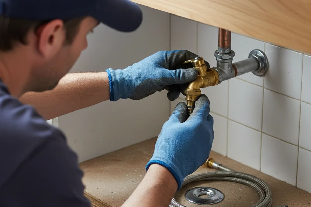 Shutoff valve and fitting work during Emergency Plumbing in Cookville